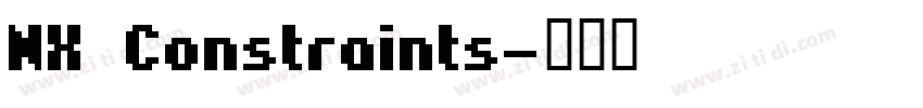 NX Constraints字体转换